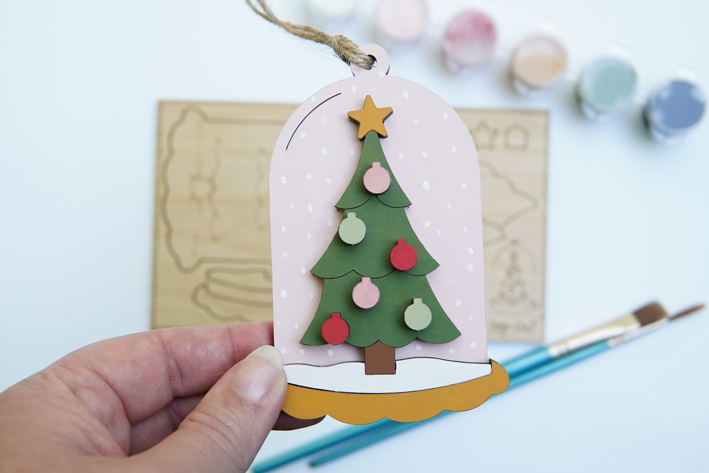 Paint Your Own Pop-Out Ornament Kit