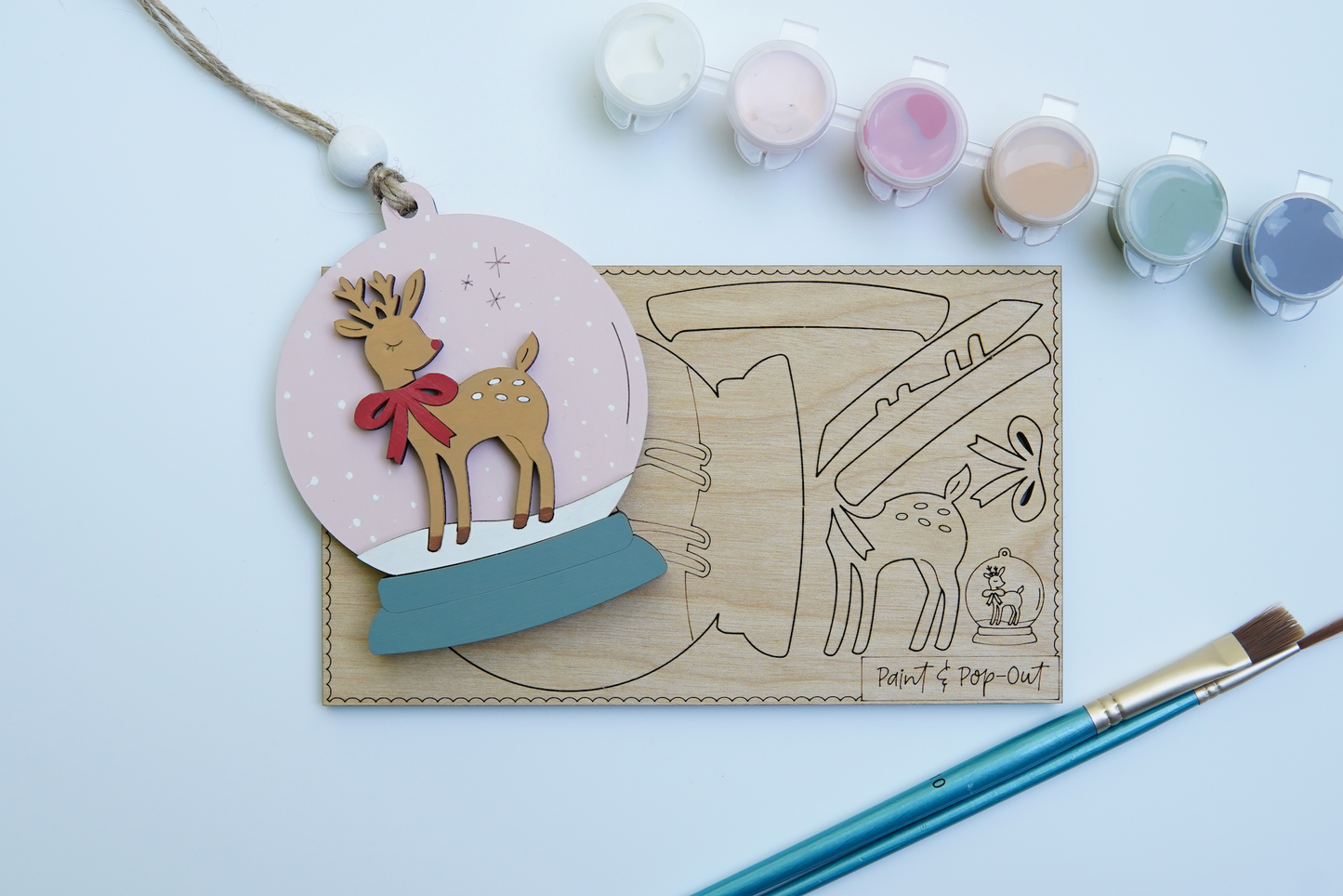 Paint Your Own Pop-Out Ornament Kit